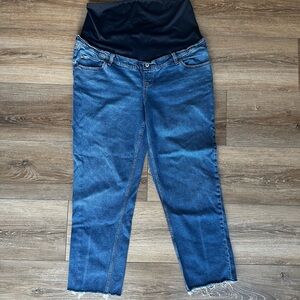 Abercrombie & Fitch Blue Maternity Ankle Jeans